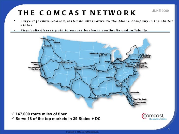 Comcast Business Service Map