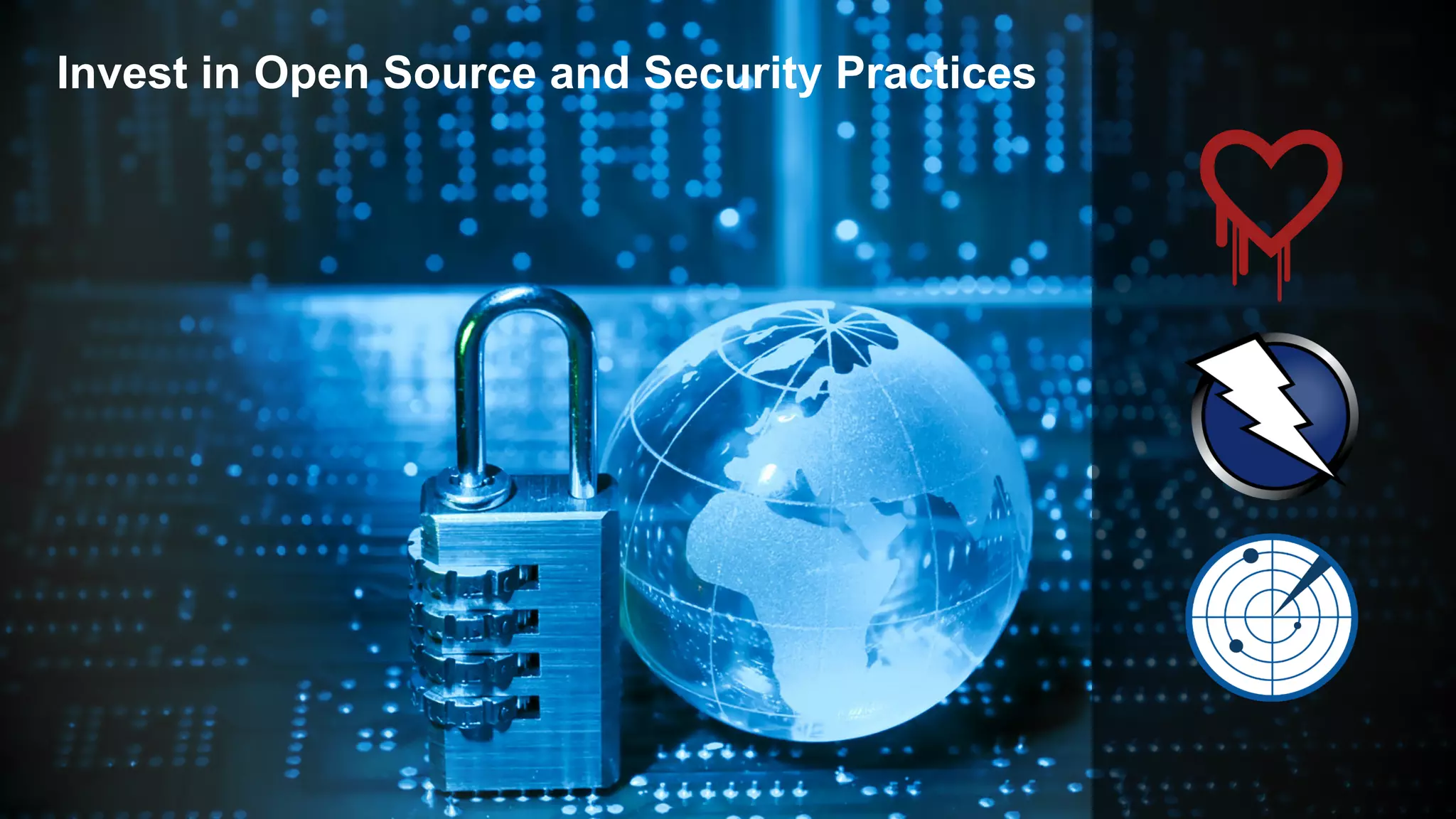 Invest in Open Source and Security Practices
 
