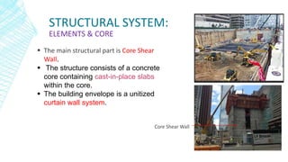 Core Structural Components Comcast technology center and parking study | PPTX