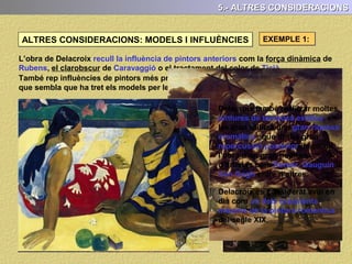 3.- L’ANÀLISI FORMAL (EL RITME)
Aquest tipus de ritme es deriva del predomini en la composició de les línies rectes
(horitzontals i verticals)
A) RITME:
o bé, mitjançant la contraposició de les formes representades.
ESTATISME O ABSÈNCIA DE MOVIMENT
 