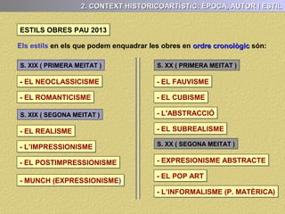 3.- L’ANÀLISI FORMAL (EL RITME)
La sensació de moviment o dinamisme, el pintor l’aconsegueix mitjançant:
- La utilització línies i formes corbes (predomini absolut de línies i formes corbes)
-O... per mitjà de la posició o expressions dels personatges
B) RITME: DINAMISME
 