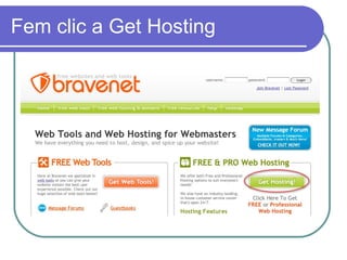 Fem clic a Get Hosting  