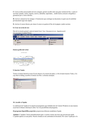 Com crear un document bàsic de text amb l