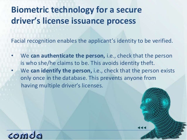 Facial recognition enables the applicant’s identity to be verified.
• We can authenticate the person, i.e., check that the...