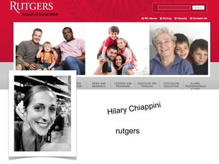 Hilary Chiappini 
rutgers 
 