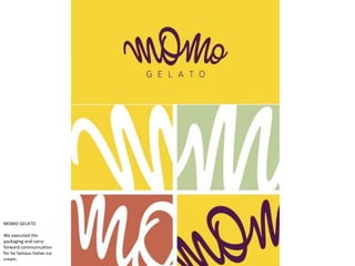 We executed the
packaging and carry-
forward communication
for he famous Italian ice
cream.
MOMO GELATO
 