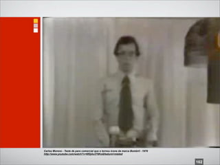 Carlos Moreno - Teste de para comercial que o tornou ícone da marca Bombril - 1978
http://www.youtube.com/watch?v=6fDjAx278Ko&feature=related


                                                                                     102
 