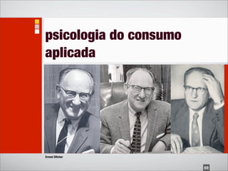 psicologia do consumo
aplicada




Ernest DItcher


                        69
 