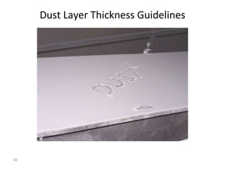88
Dust Layer Thickness Guidelines
 