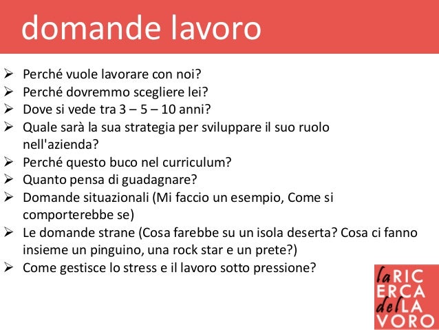 Colloquio Di Lavoro Domande E Risposte Pdf Esempi Di Domande Di Lavoro - Compilare un Curriculum
