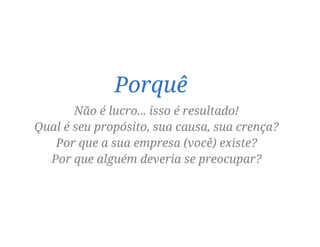 Comece pelo Porquê