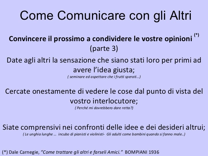 Come comunicare con gli altri