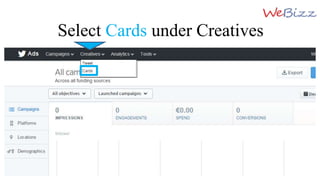 Select Cards under Creatives
 