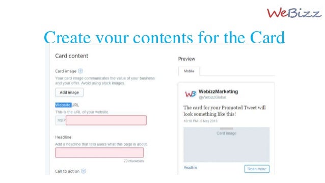 How to create Twitter Website cards