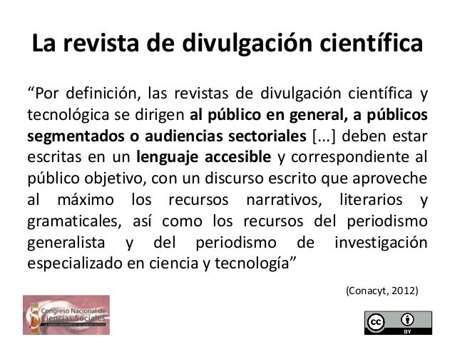 Evaluación de las revistas mexicanas de divulgación