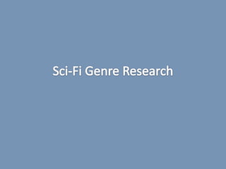 Sci-Fi Film Genre Research