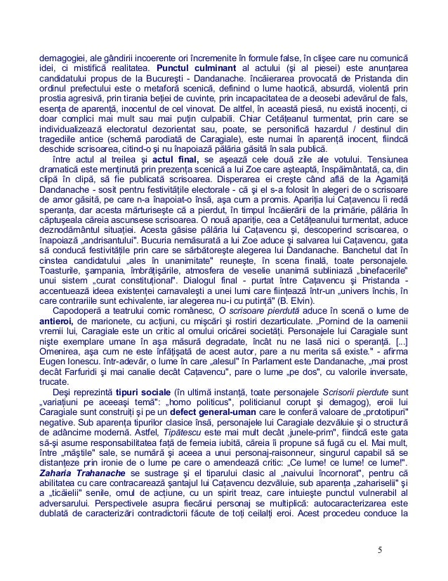 Comedia O Scrisoare Pierduta