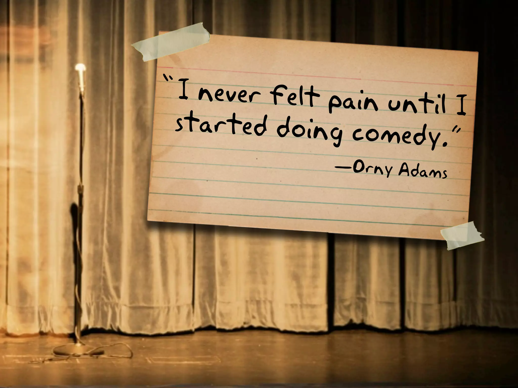 Quotes & Lessons from "Comedian"