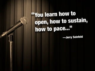 Quotes & Lessons from "Comedian"