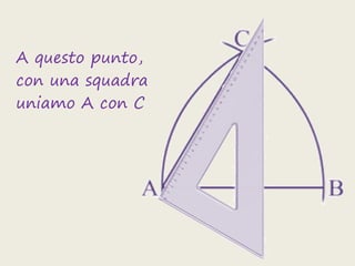 A questo punto,
con una squadra
uniamo A con C
 