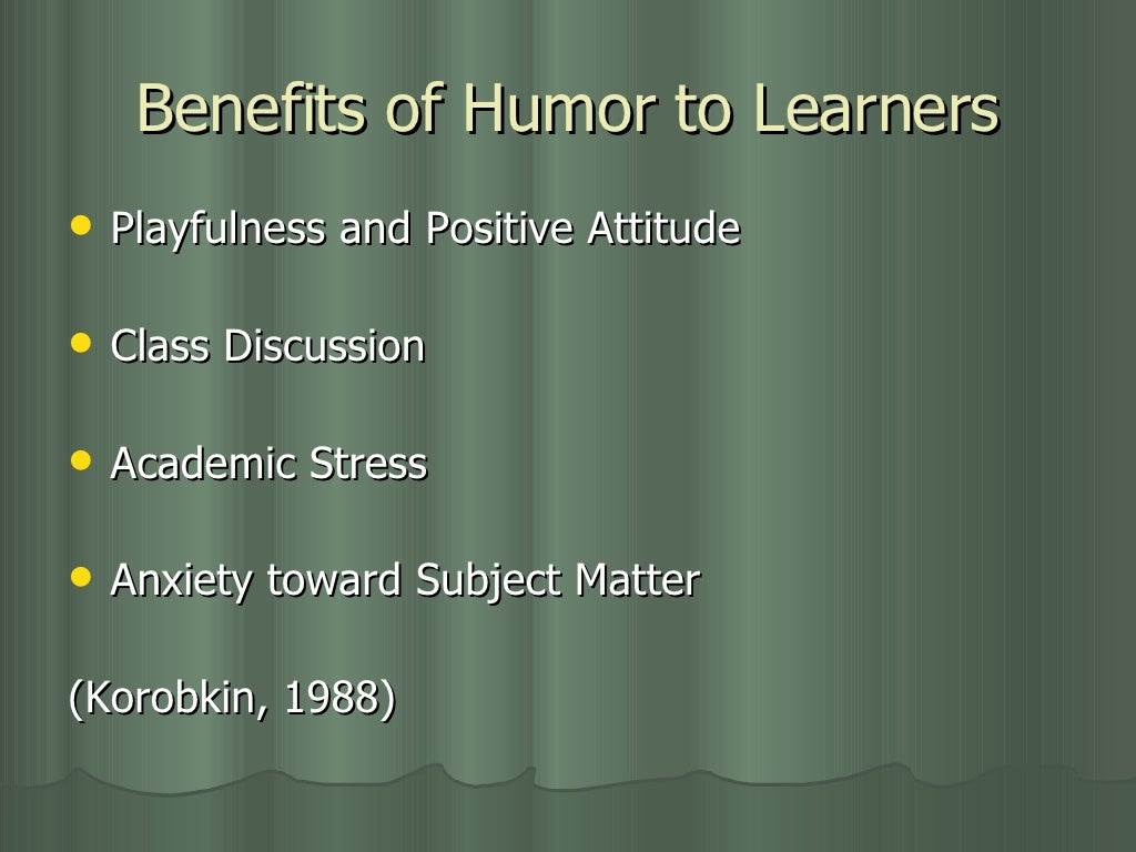 informative essay about the benefits of humor