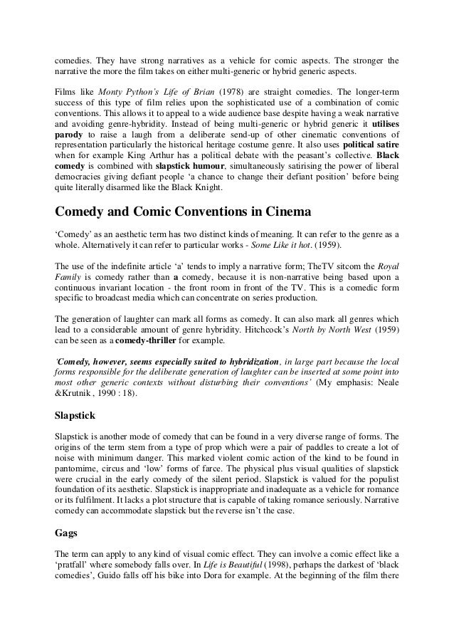 comedy essay