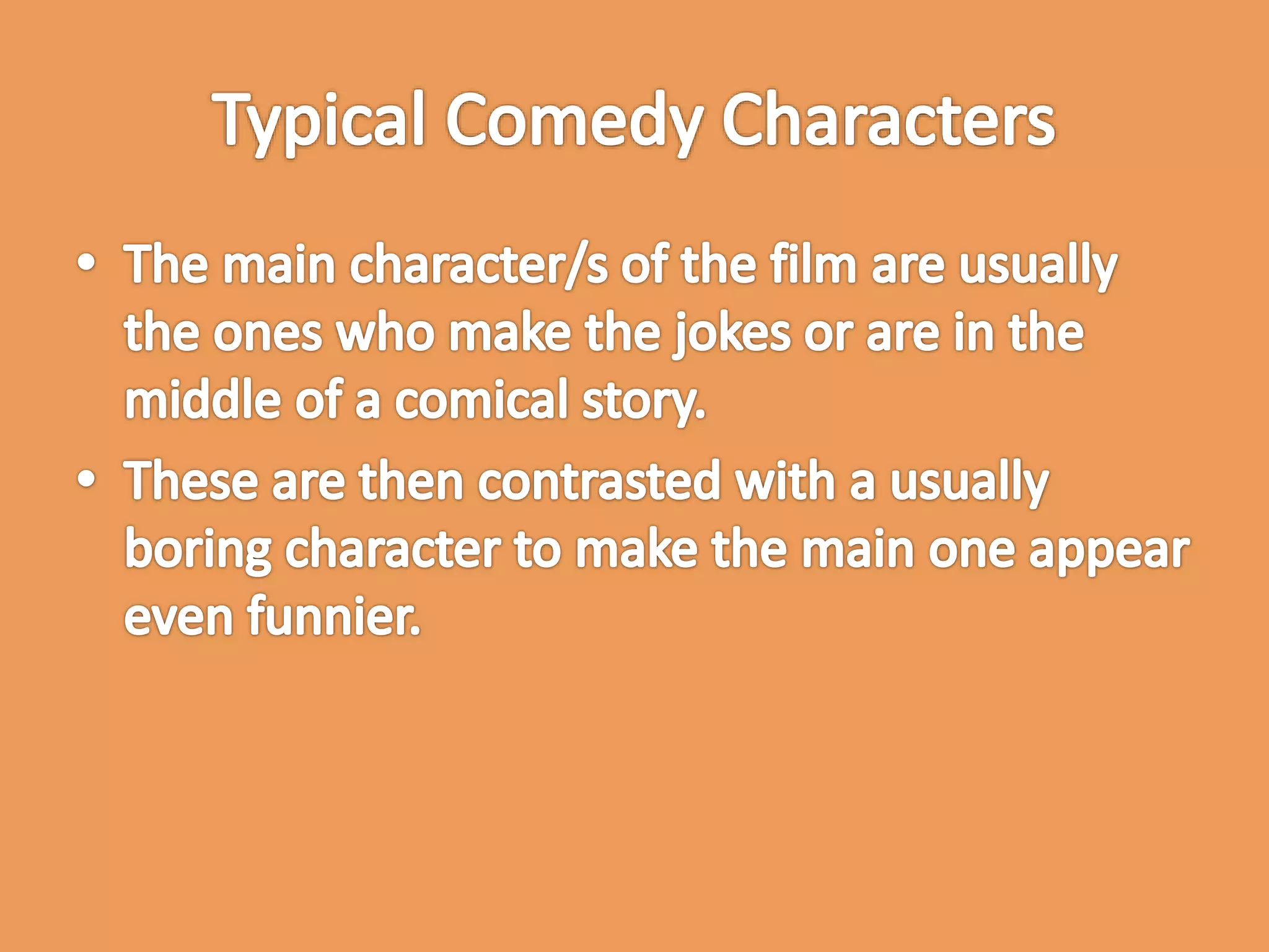 Comedy Genre Research | PPTX