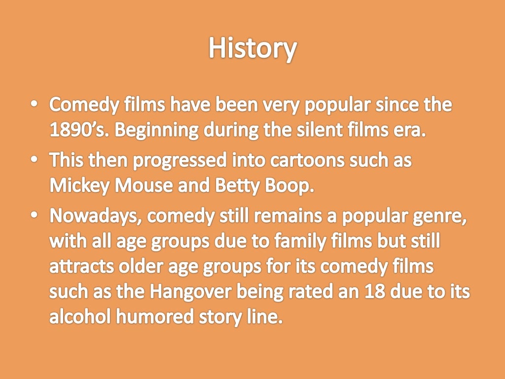 Comedy Genre Research