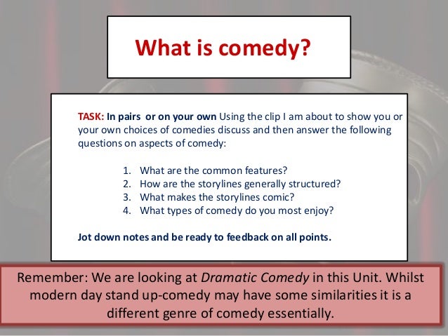 Comedy Lesson 1 And 2