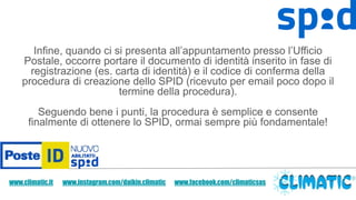 Come fare lo SPID - PosteID | PDF