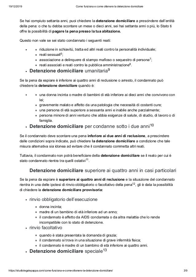 Come funziona e come ottenere la detenzione domiciliare
