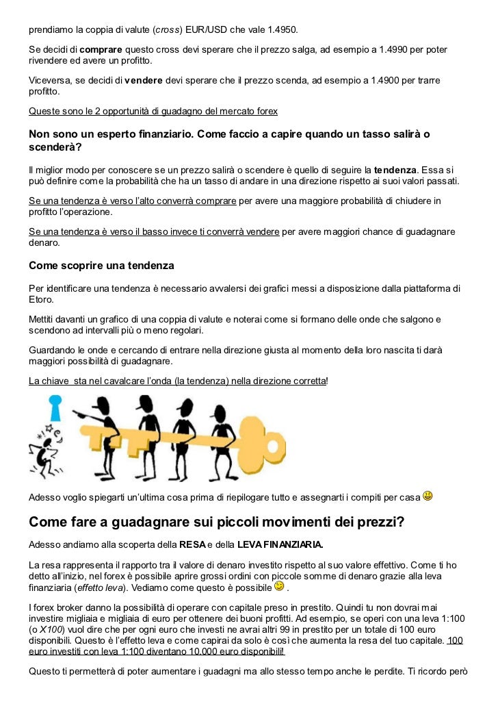 Come si guadagna col forex