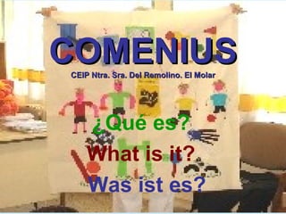 COMENIUS CEIP Ntra. Sra. Del Remolino. El Molar ¿Qué es?   What is it?  Was ist es? 