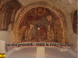 We feel protected…saints in rocky churches 