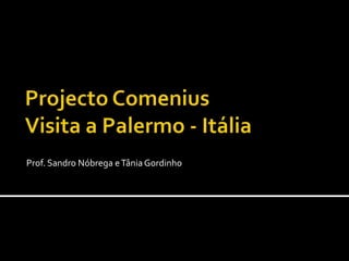 Projecto ComeniusVisita a Palermo - Itália Prof. Sandro Nóbrega e Tânia Gordinho 