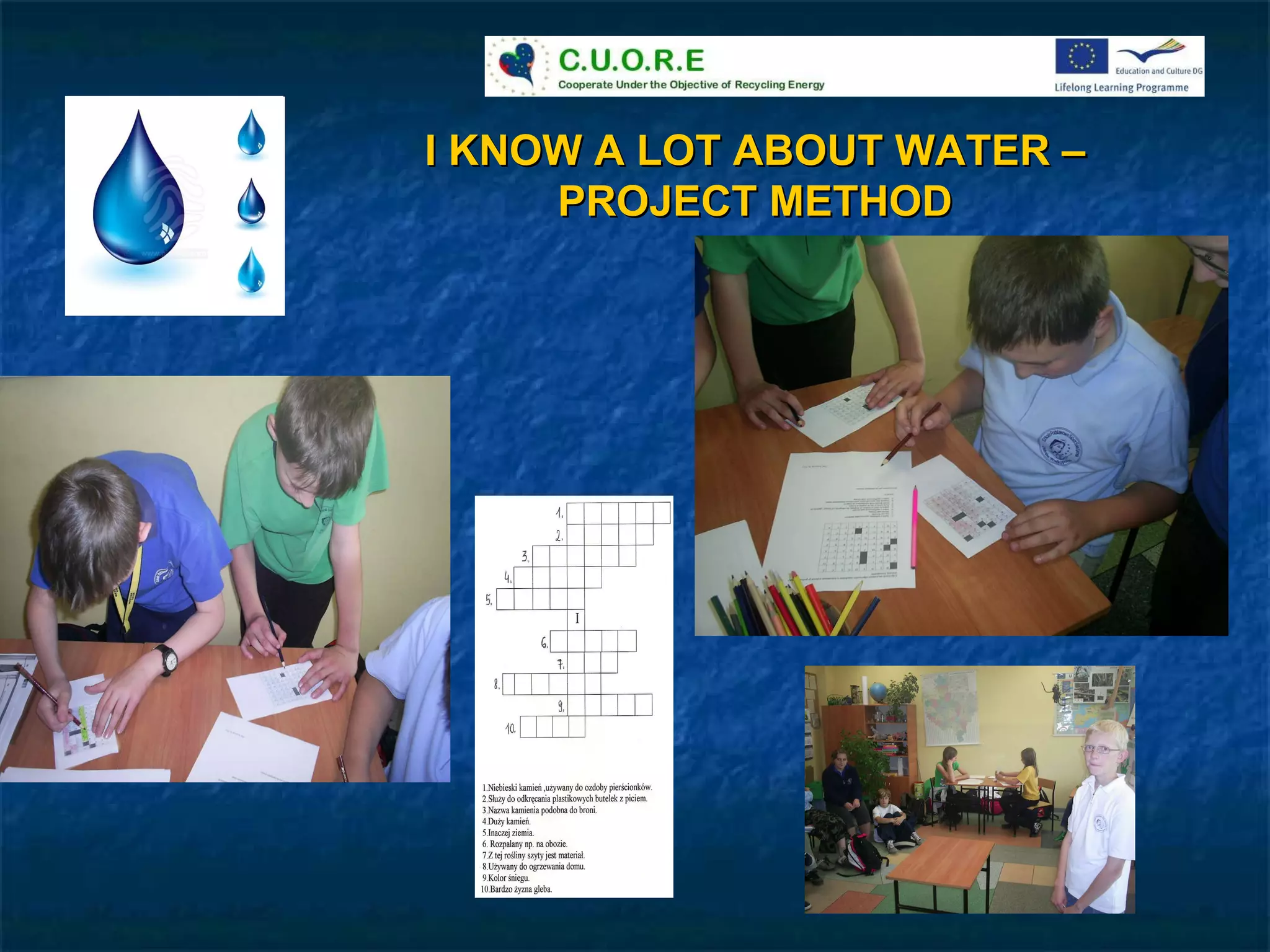 I KNOW A LOT ABOUT WATER – PROJECT METHOD 