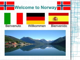 Welcome to Norway Benvenuto  Willkommen  Bienvenido 
