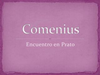 Encuentro en Prato Comenius 