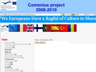 Comenius project 2008-2010 