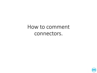 How to comment
connectors.
 