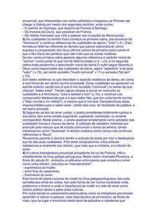 Comentario Da Cantiga Medieval