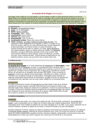 Muerte De La Virgen CARAVAGGIO PDF muerte-de-la-virgen-caravaggio-pdf