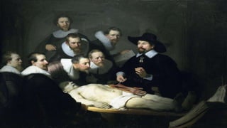 la lliço d'anatomia- rembrand  