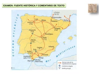 EXAMEN: FUENTE HISTÓRICA Y COMENTARIO DE TEXTO 
 