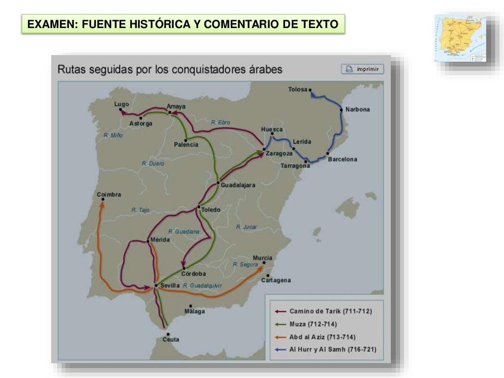 Comentario de fuente histórica. un mapa histórico.
