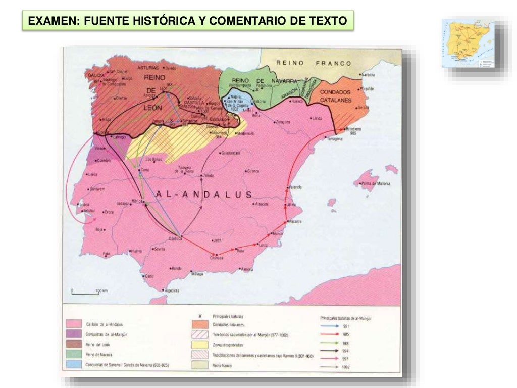 Comentario de fuente histórica. un mapa histórico.