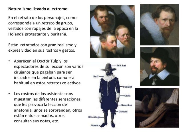 Comentario deLla lección de anatomía de Rembrandt