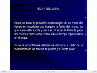 Comentario de mapa del tiempo