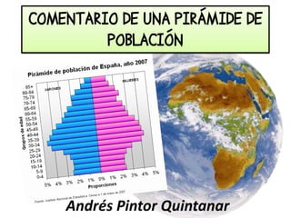 COMENTARIO DE UNA PIRÁMIDE DE
POBLACIÓN
Andrés Pintor Quintanar
 