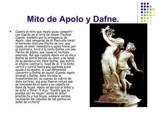 Mito de Apolo y Dafne. ,[object Object]